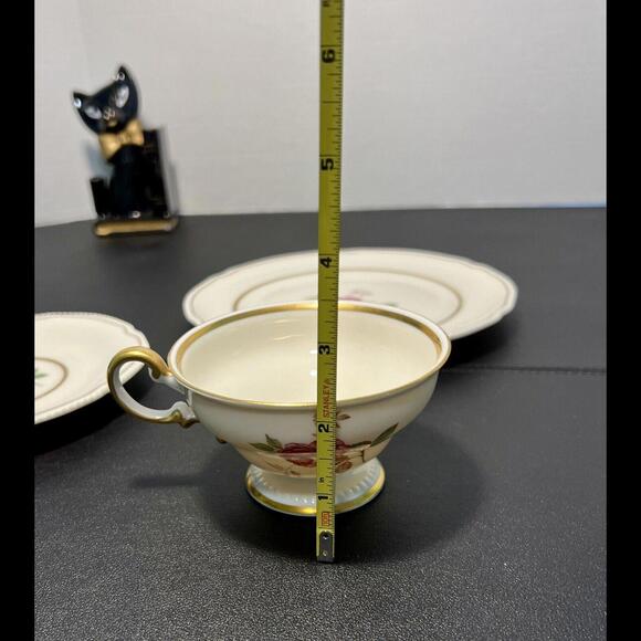 Castleton China Vintage 1950s Dolly Madison Cup Saucer Bread/Dessert Plate - Picture 9 of 10